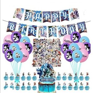 Geshin Impact Anime Party Supplies Decorations New in package